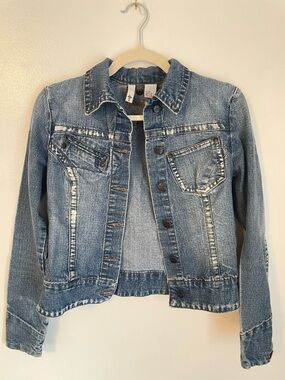 Younique fitted denim jacket size small y2k